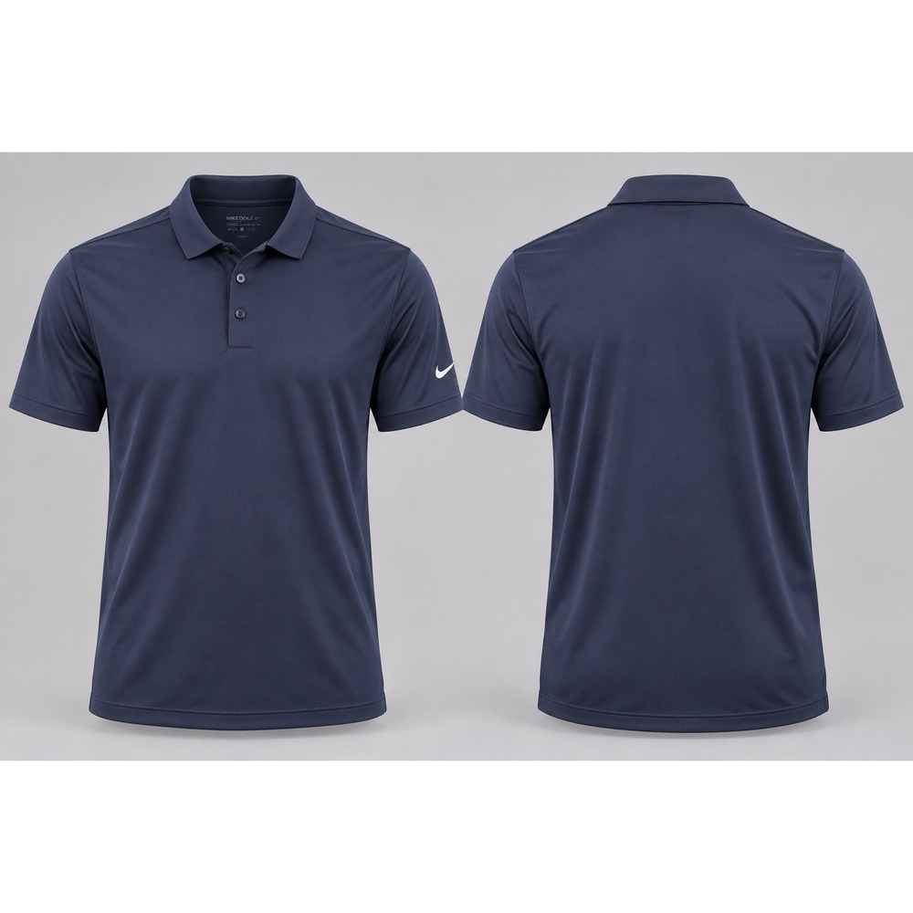 Nike Golf Polo Shirt Mens XL Black Dri-FIT Short Sleeve Performance Golfing